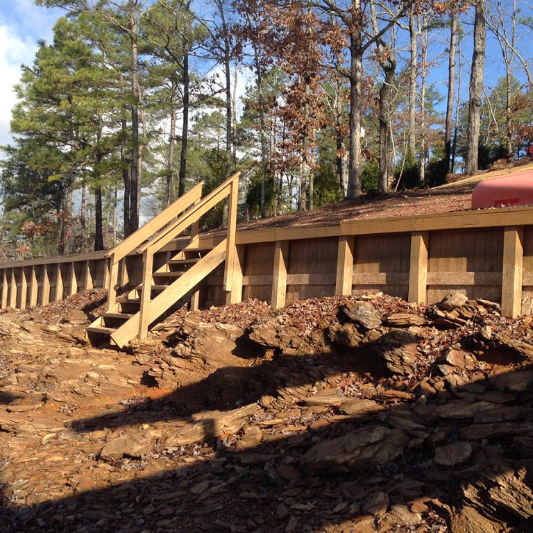 Wooden-Retaining-Wall
